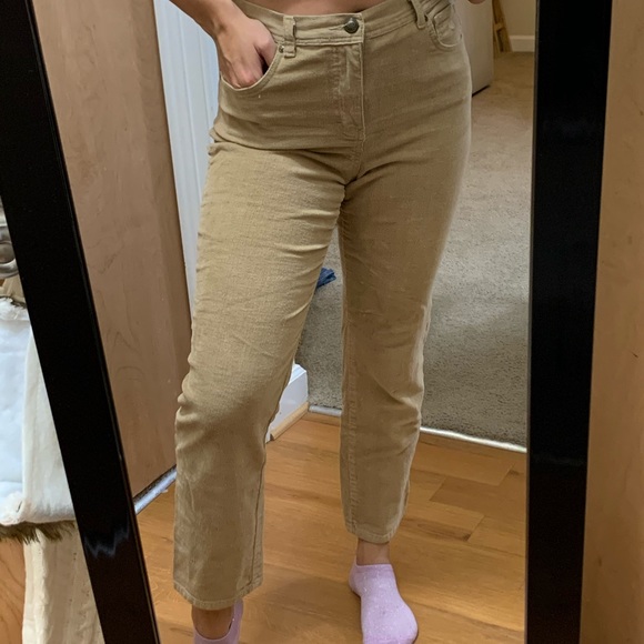 VINTAGE CORDUROY BEIGE JEANS - Picture 2 of 4